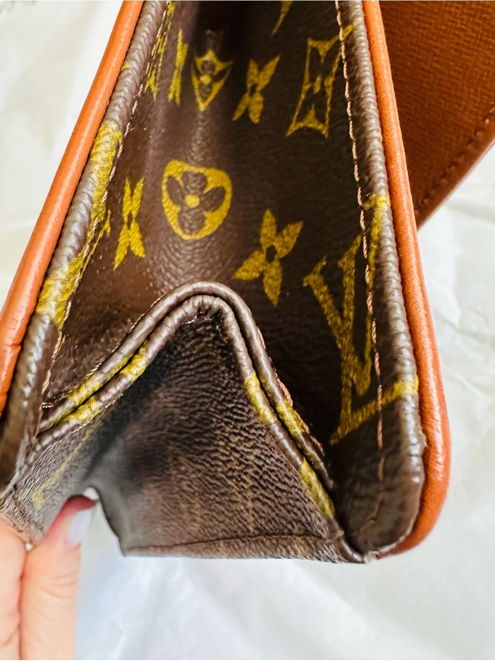 Authentic Vintage Louis Vuitton Monogram Clutch Bag Made in France